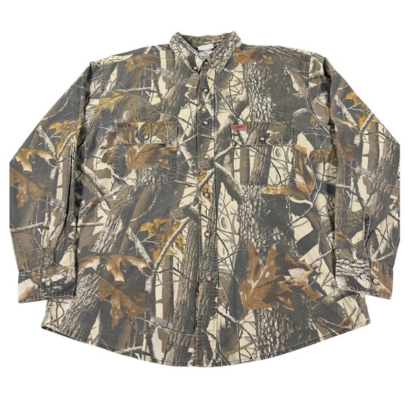Woolrich Other - Woolrich Hunting Shirt Mens L Realtree Hardwoods Camo Vented Long Sleeve